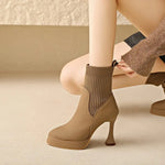 Eugénia - Botas com plataforma, Conforto e Elegância Feminina