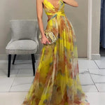 Giselle | Maxi Vestido Urokliwy com Padrão Floral