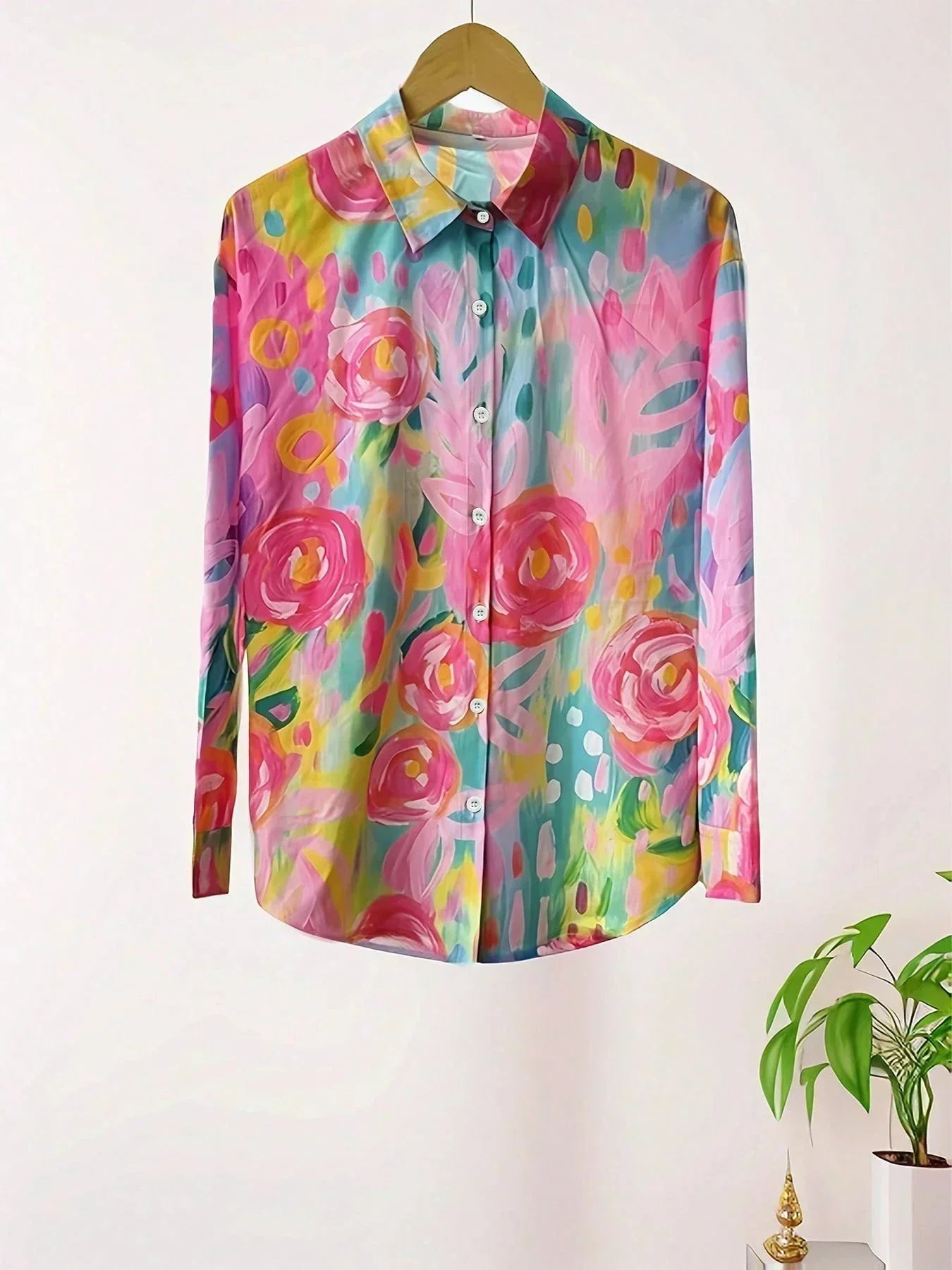 Kathryn™ | Blusa impressa fluida