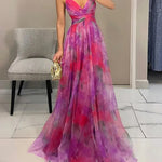 Giselle | Maxi Vestido Urokliwy com Padrão Floral