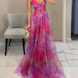 Giselle | Maxi Vestido Urokliwy com Padrão Floral