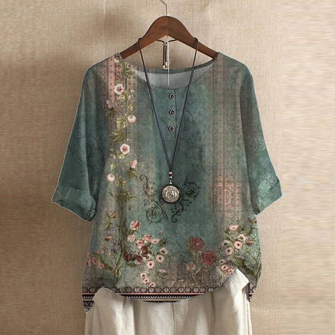 Dakota™ | Blusa retro estampada