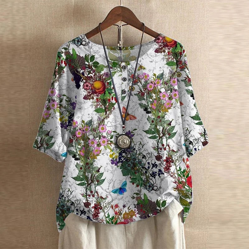 Dakota™ | Blusa retro estampada