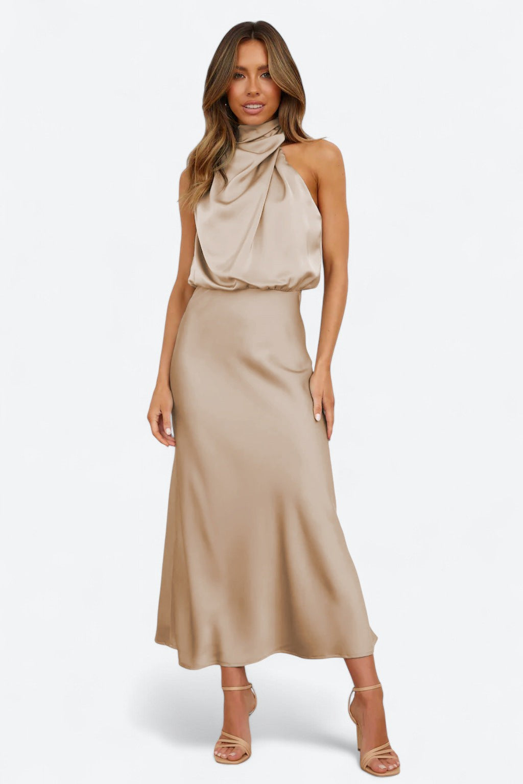 Tyra | Vestido de soirée elegante com decote halter