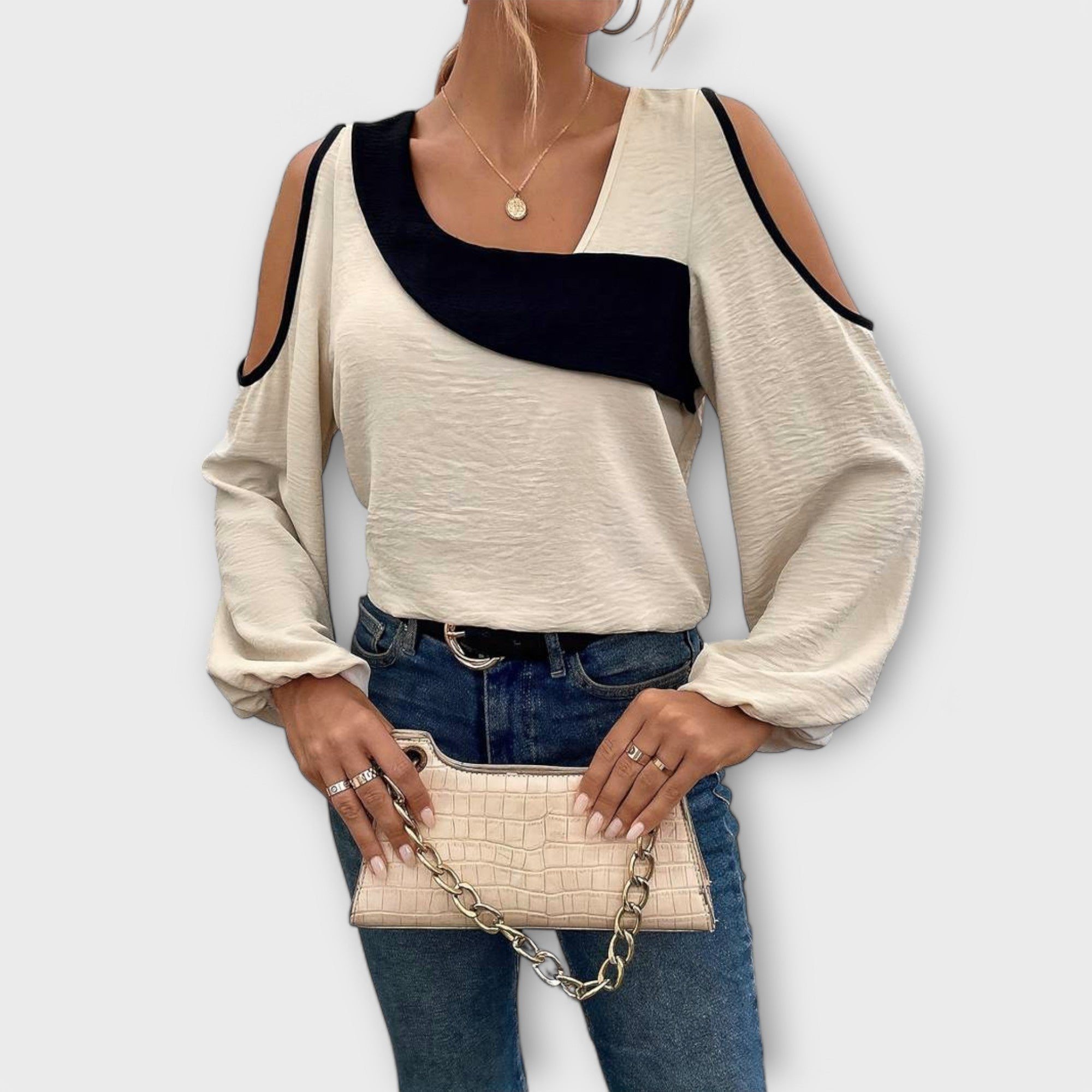 Escarlate - Blusa com decote quadrado