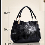 Lusso Milano - Bolsas de Crocodilo para Ombro