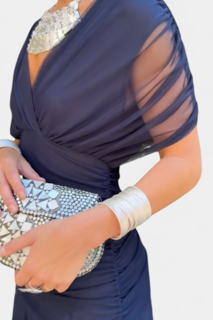 Alondra | Vestido Floral Longo com Decote em V