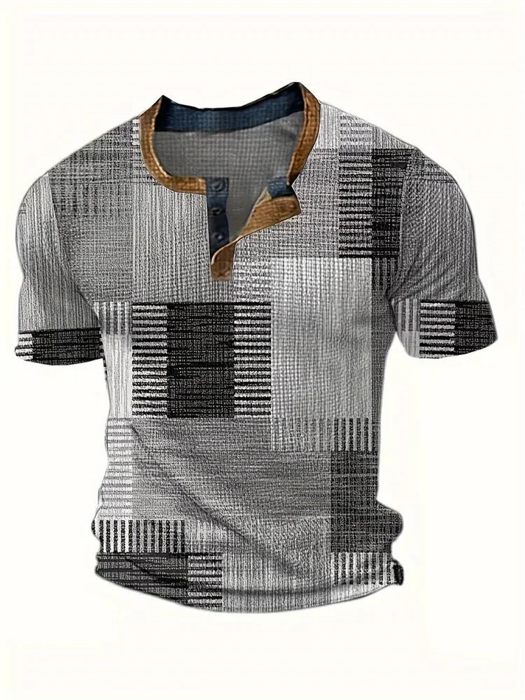 Rodrigo | Camisa patchwork de manga curta