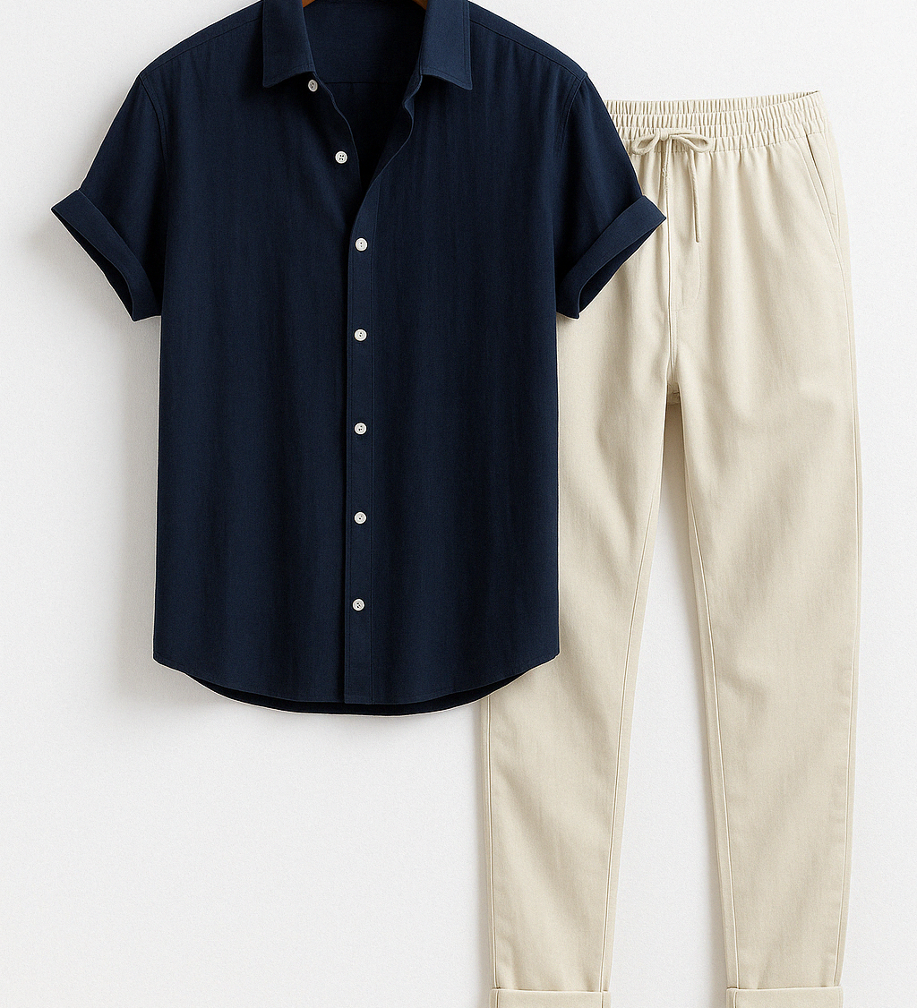 Conjunto de Camisa e Calças - Verão