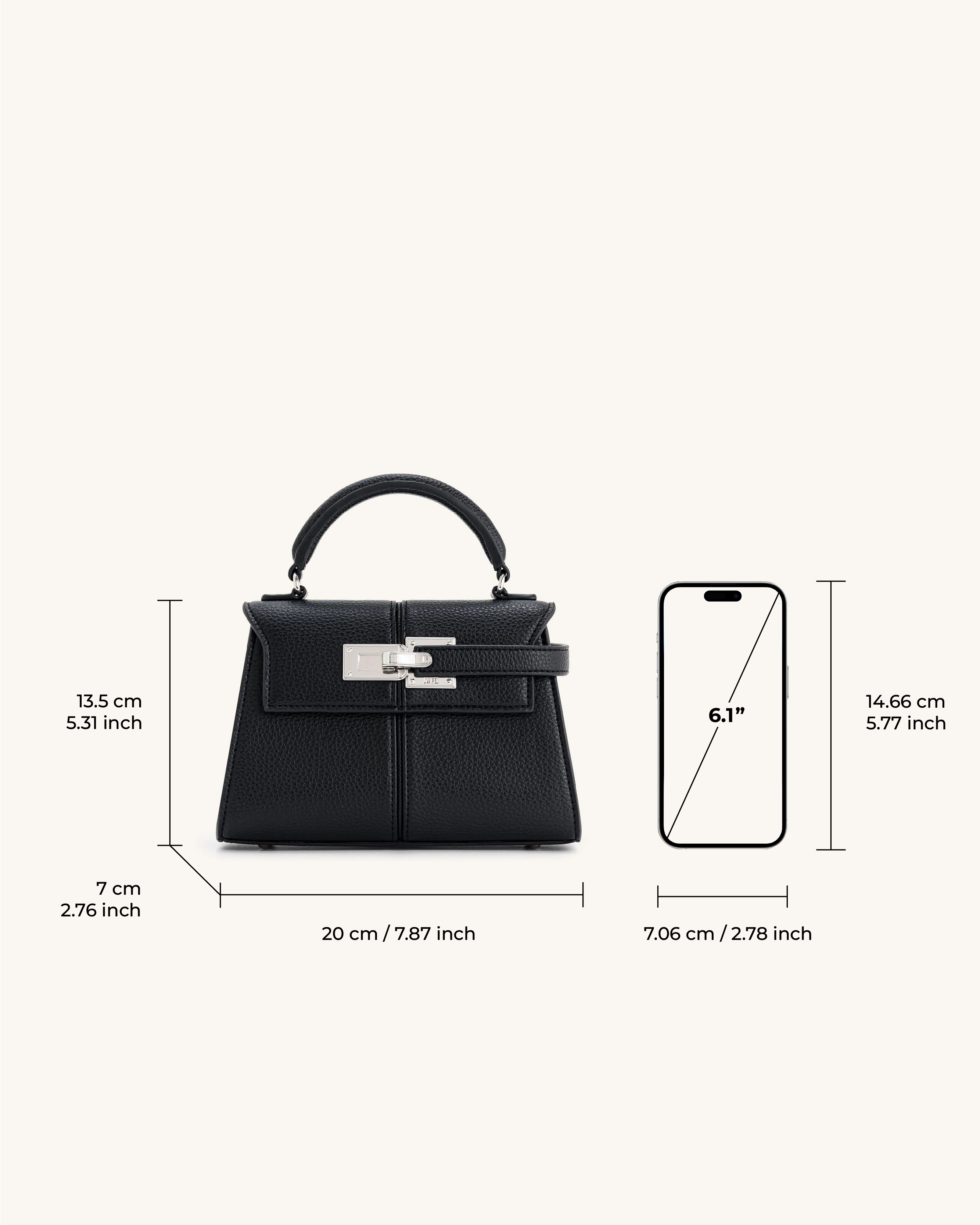 Bolsa de Mão Elise - Preto