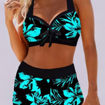 Josefa™ | Fato de banho de cintura alta com estampado floral