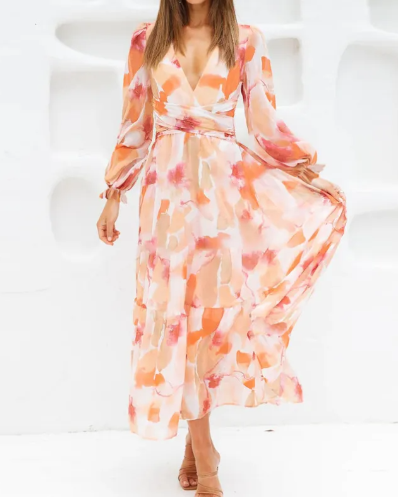 Celine | Vestido Feminino com Padrão Floral