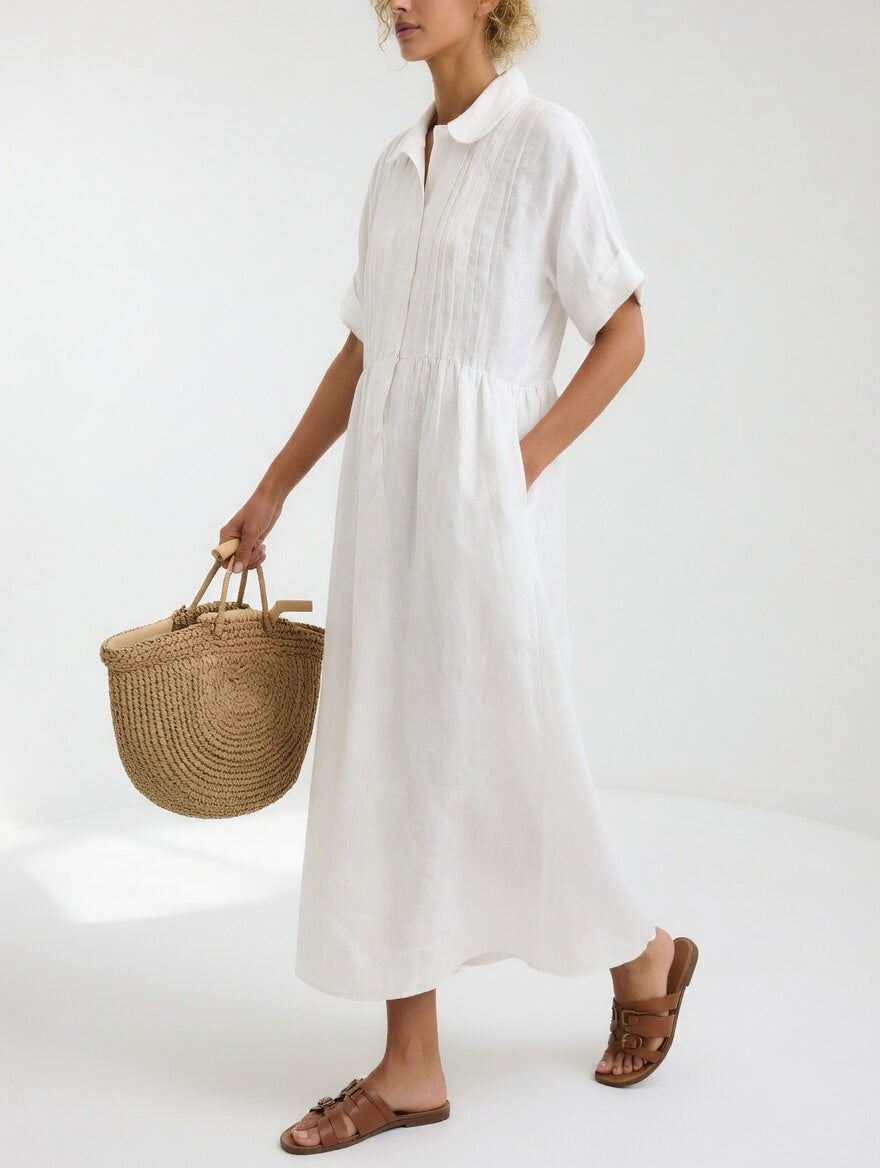 Lysandra — Vestido camisa fluido de verão