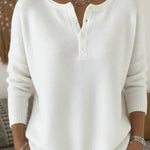Helena | Jersey de Ponto com Botões Henley