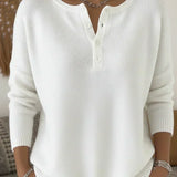 Helena | Jersey de Ponto com Botões Henley