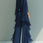 Aurora | Conjunto Elegante em Chiffon com Folhos