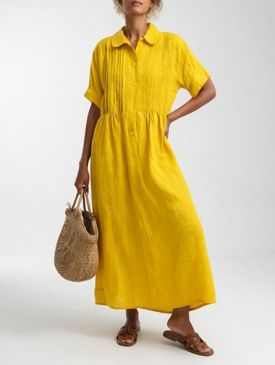 Lysandra — Vestido camisa fluido de verão