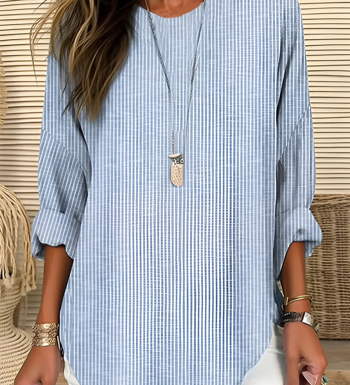 Rhea™ | Blusa às riscas