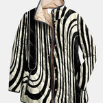 Casaco Acolchoado Gráfico Zebra Sylvie