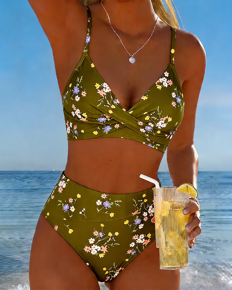 ROMINA™ | Bikini Sexy Entrecruzado Impresso Floral