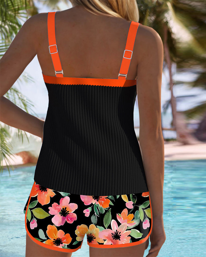 Laluna® | Conjunto Tankini elegante em duas peças