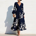 Aurelia | Vestido midi com decote em V