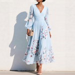 Aurelia | Vestido midi com decote em V