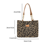 Lévrier – Sacola de Compras em Lona Leopardo