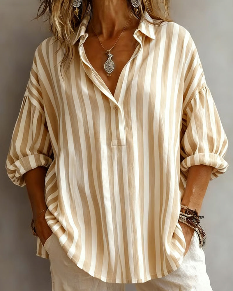 Nora™ | Blusa às riscas