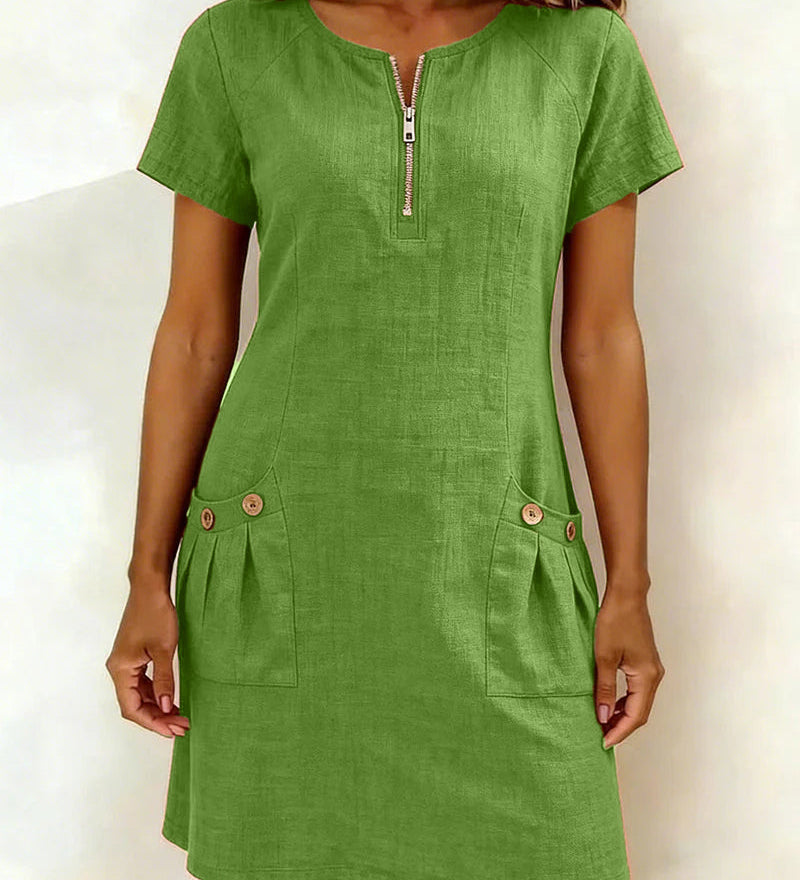 Vestido Lina — A elegância natural no dia a dia