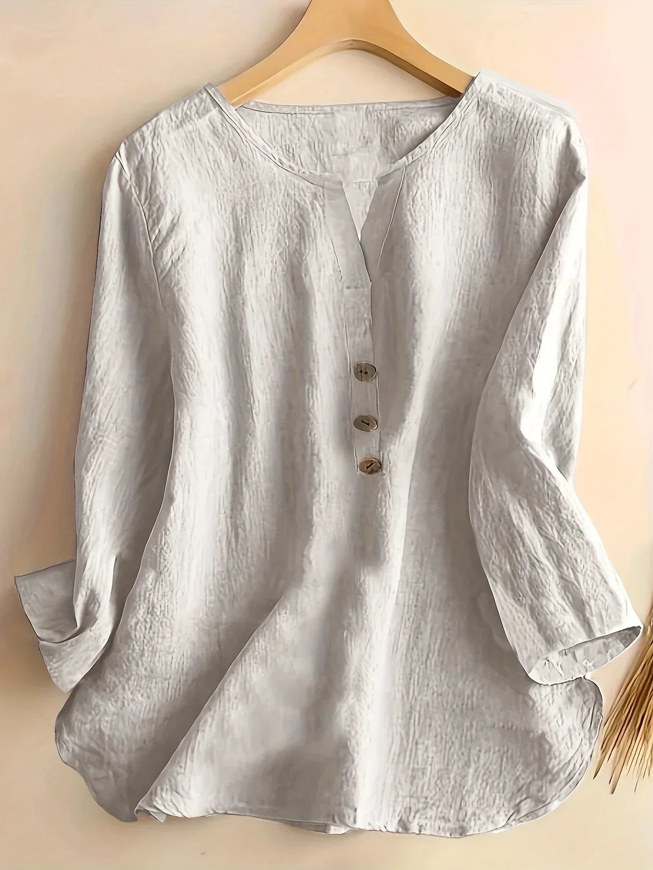Solénya™ | Blusa de algodão-linho
