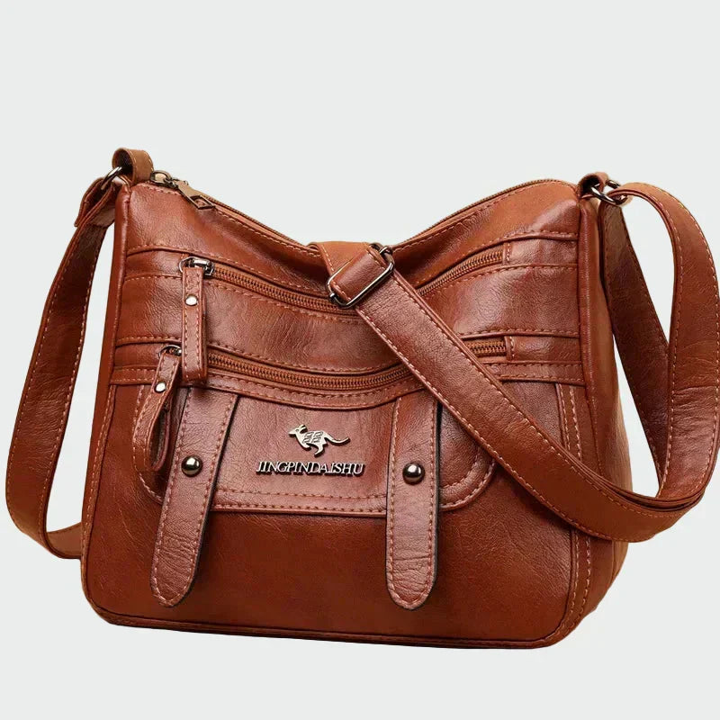 Elegante mala de couro