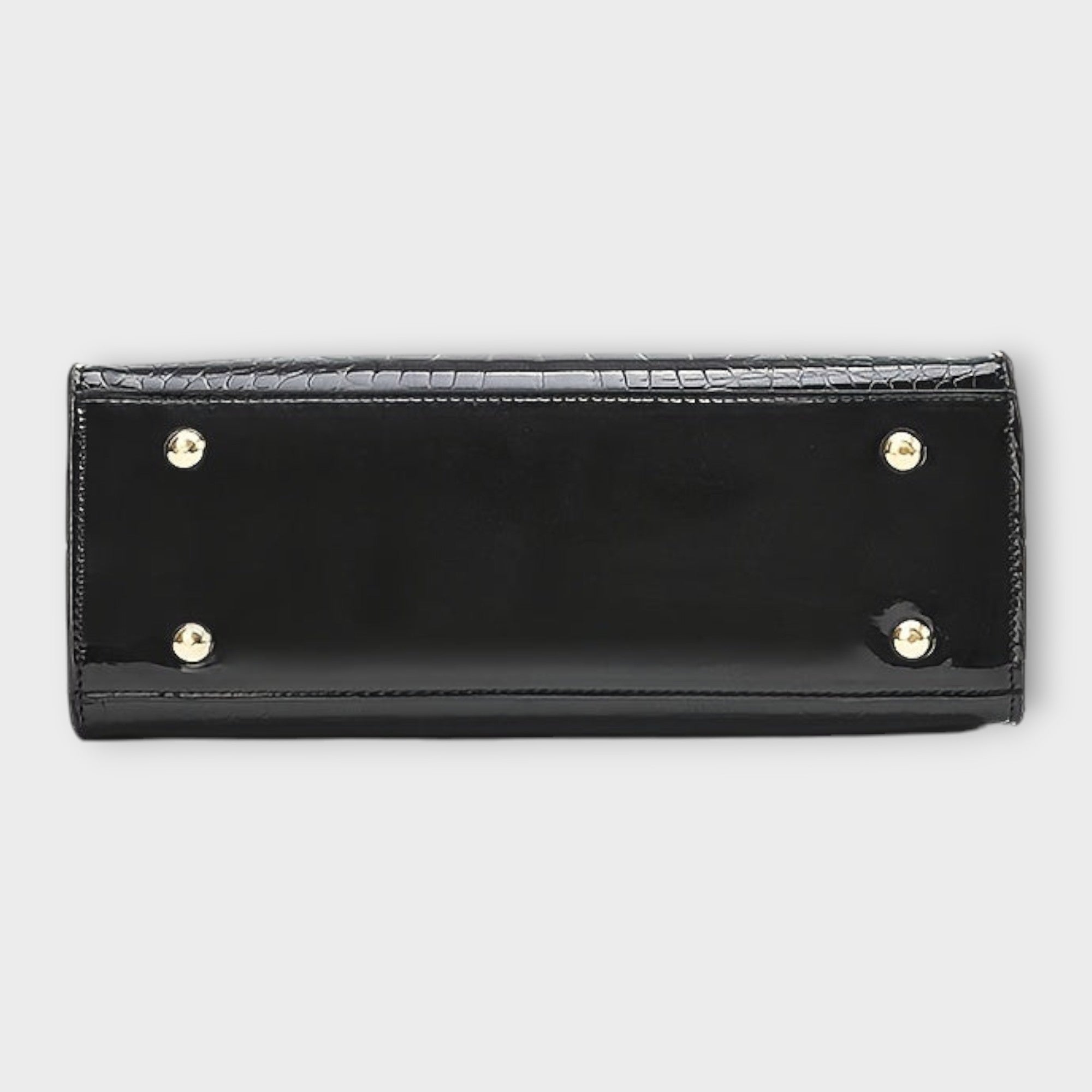 Maison Verdelle - Bolsa de Mão com Padrão de Crocodilo Brilhante