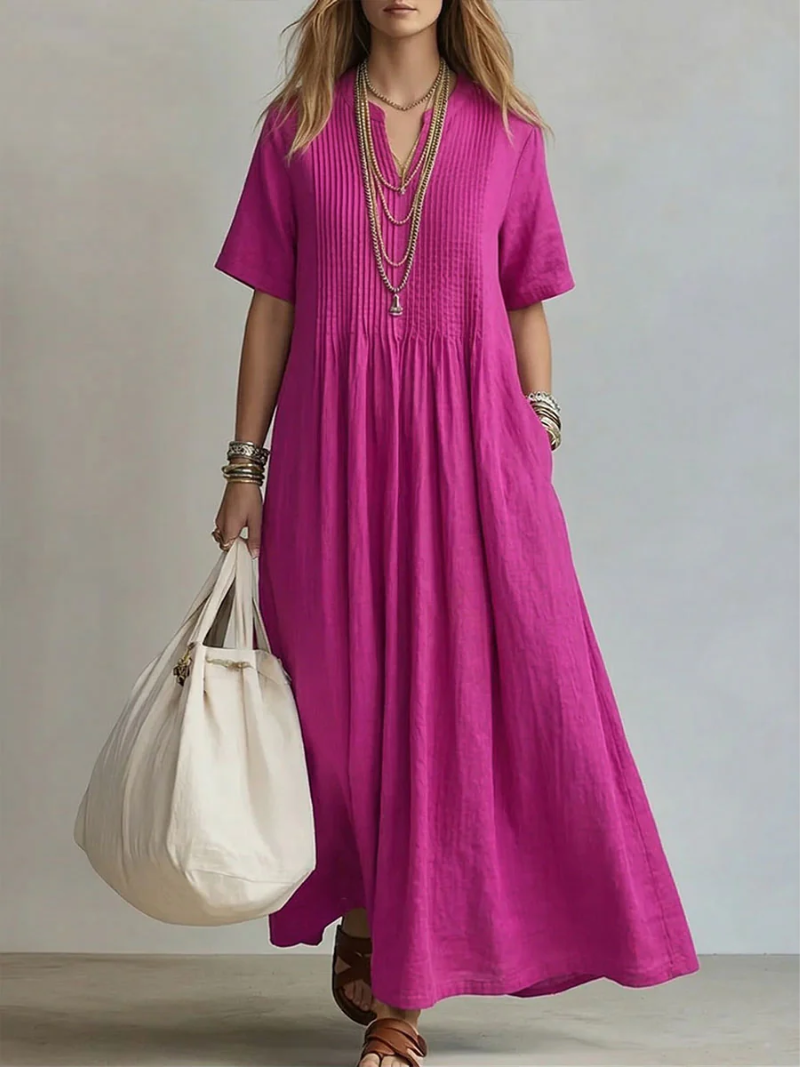 Nádia | Vestido Plissado