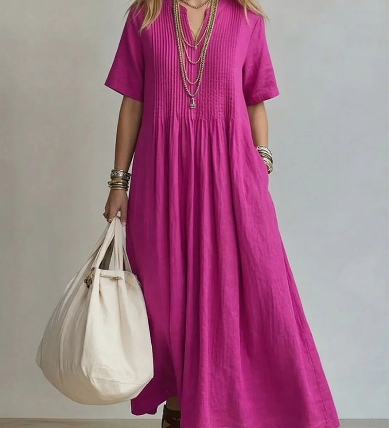 Nádia | Vestido Plissado