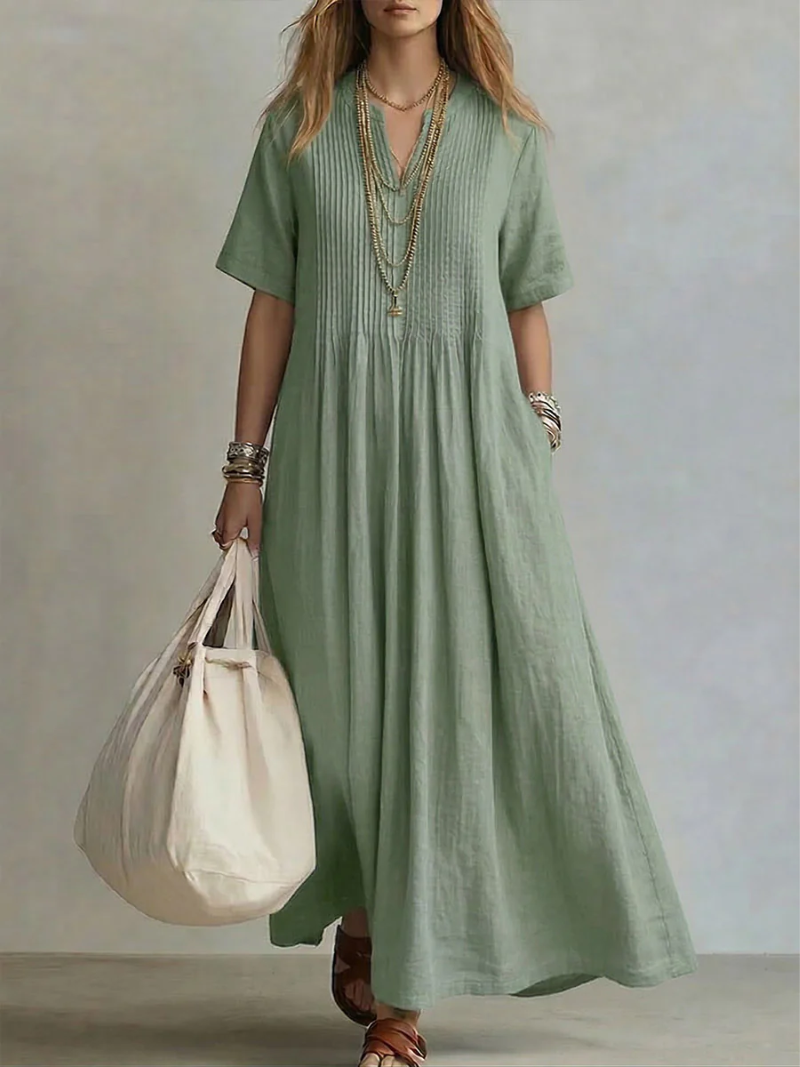 Nádia | Vestido Plissado