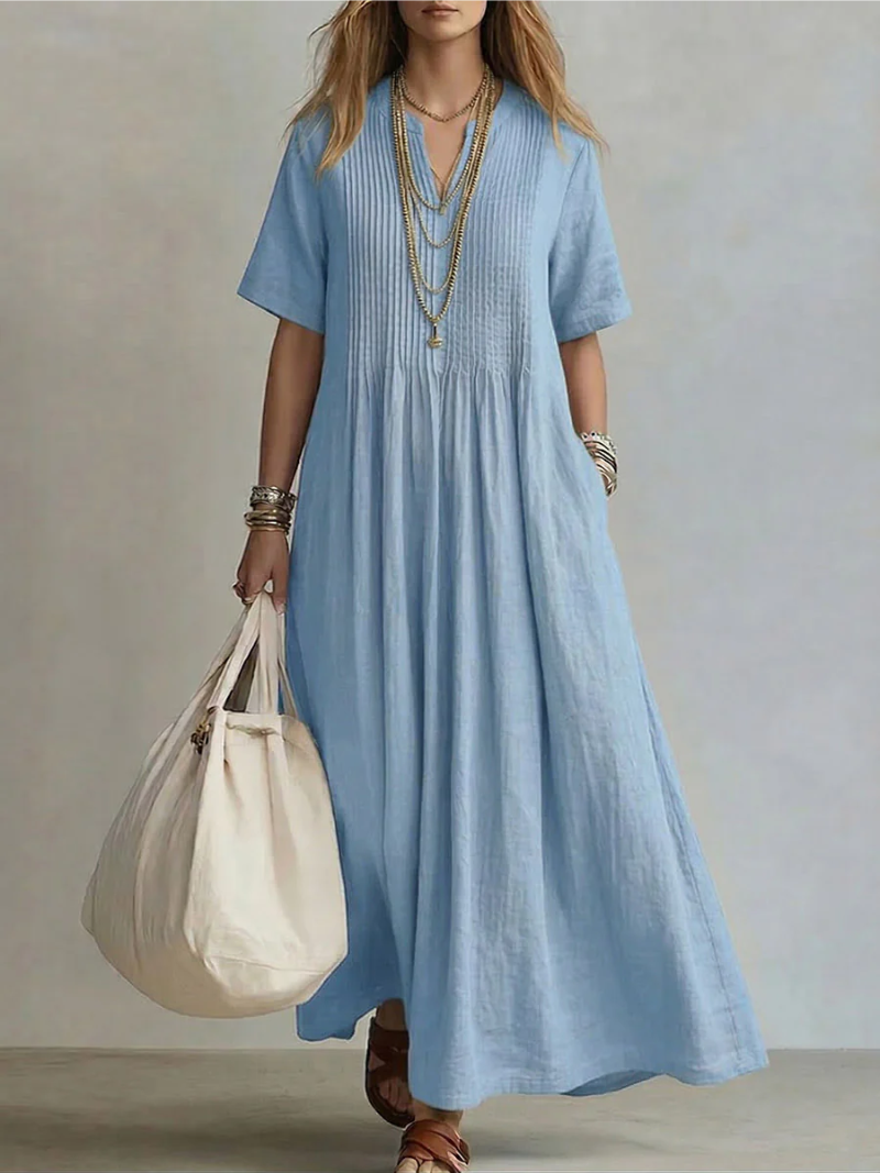 Nádia | Vestido Plissado