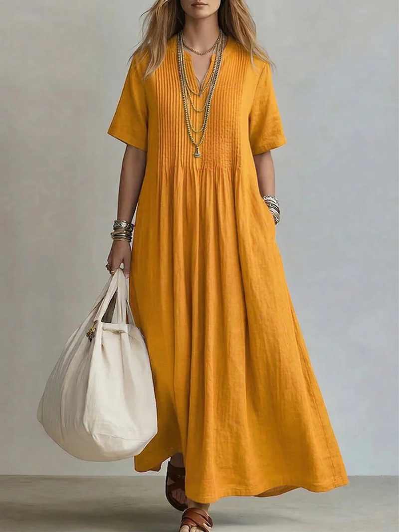 Nádia | Vestido Plissado