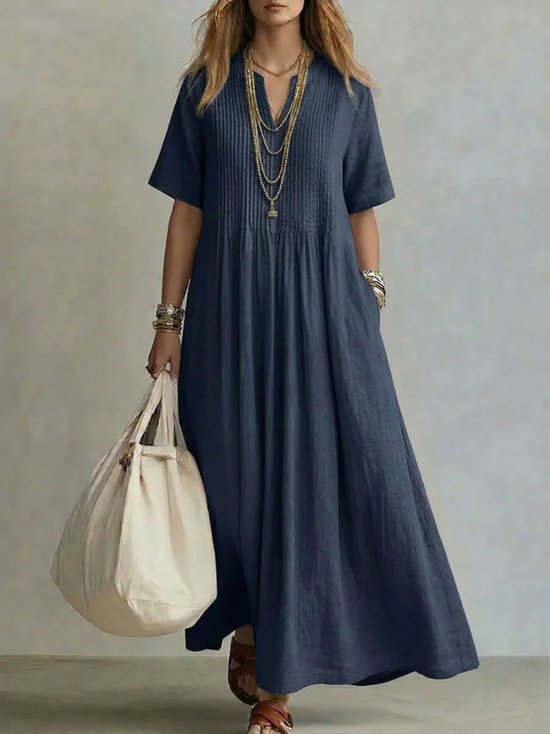 Nádia | Vestido Plissado