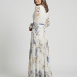 Anaïs | Vestido Maxi Floral com Mangas Longas