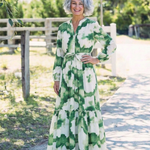 Sophie | Vestido maxi de mangas longas e cintura atada
