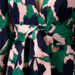 Léa | Vestido maxi de mangas longas e cintura atada