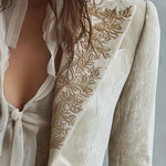 Amberly | Blazer Tailored Bordado