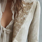 Amberly | Blazer Tailored Bordado