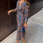 Celeste | Vestido Midi Eleganza Fiorita