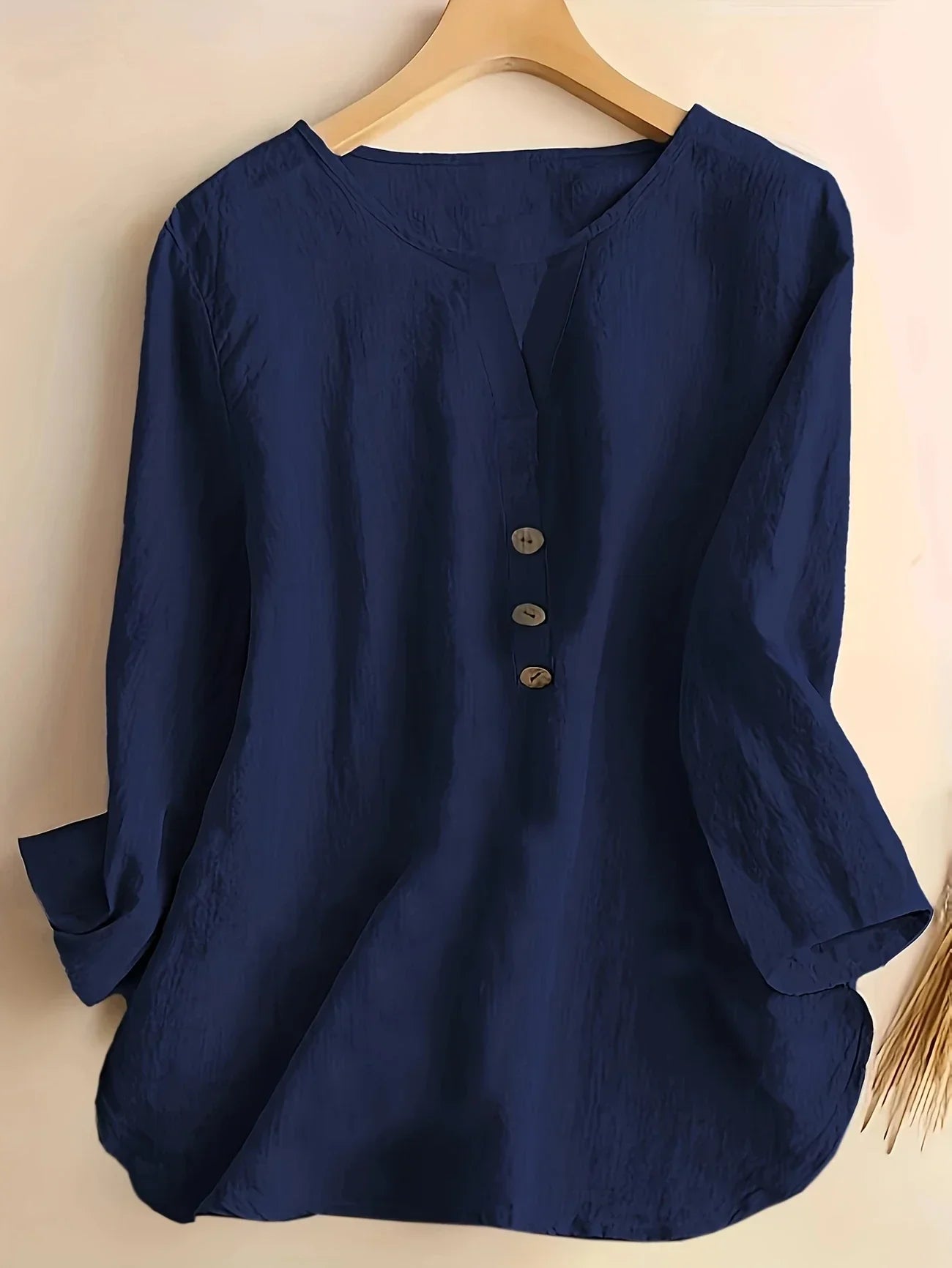 Solénya™ | Blusa de algodão-linho