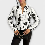 Catarina - Blusa elegante de manga comprida