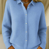 Katrina | Cardigan Botão em Tricot Texturizado