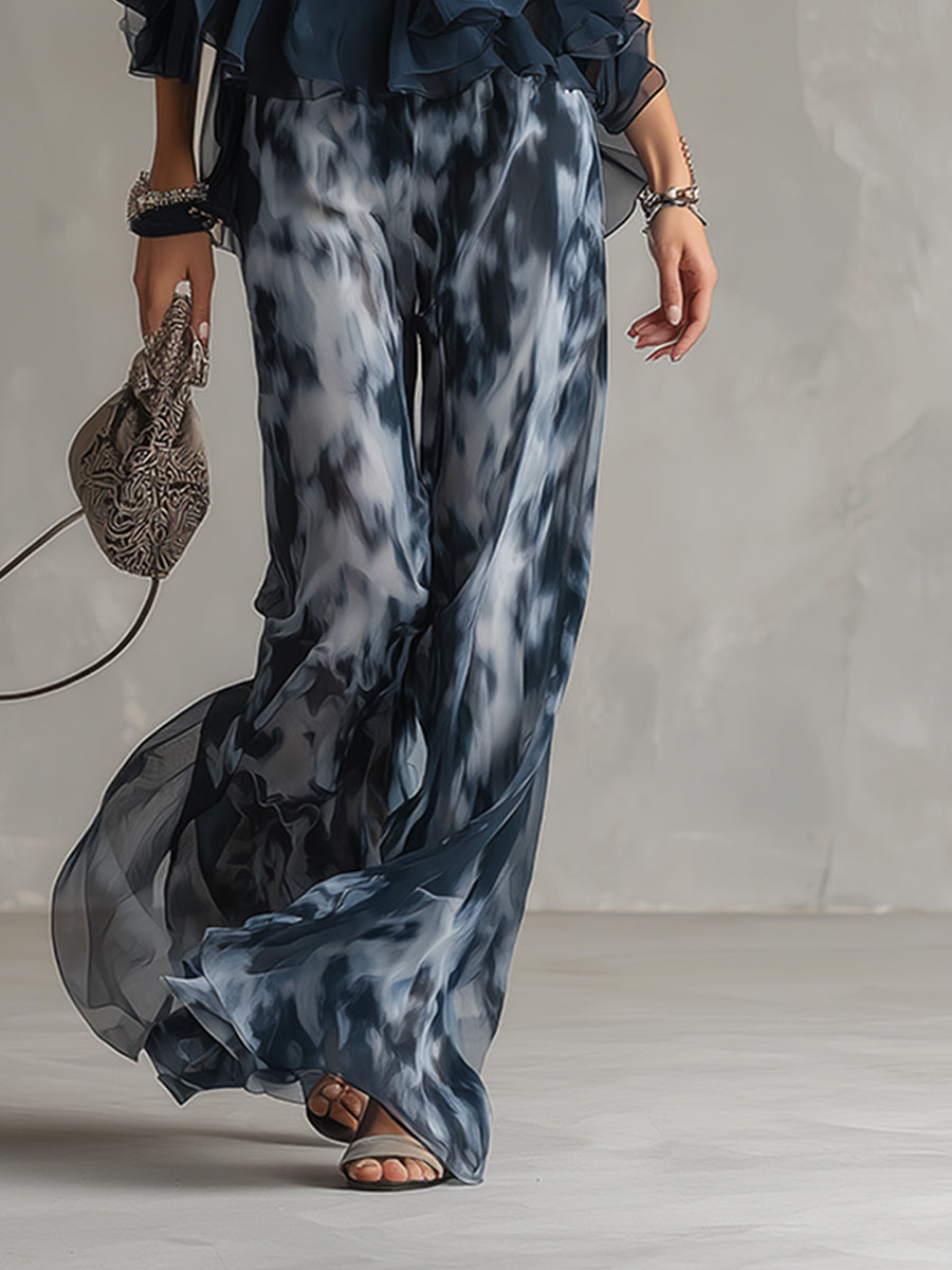 Élise | Conjunto elegante e leve com top fluido e calças largas