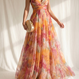 Giselle | Maxi Vestido Urokliwy com Padrão Floral